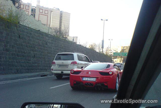 Ferrari 458 Italia spotted in Tehran, Iran