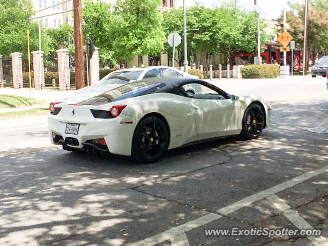 Ferrari 458 Italia spotted in Dallas, Texas