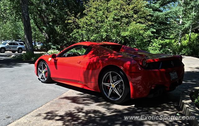 Ferrari 458 Italia spotted in Edwards, Colorado