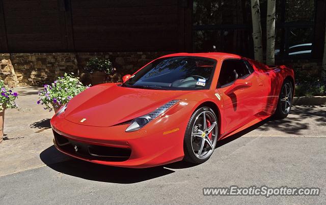 Ferrari 458 Italia spotted in Edwards, Colorado