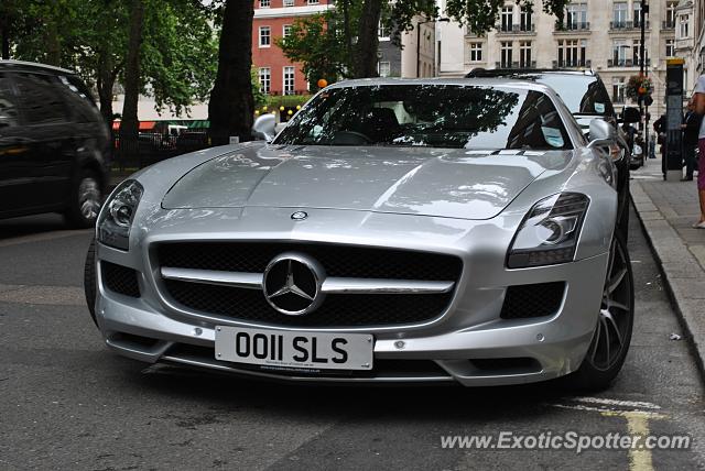 Mercedes SLS AMG spotted in London, United Kingdom