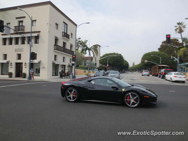 Ferrari 458 Italia spotted in Beverly Hills, California