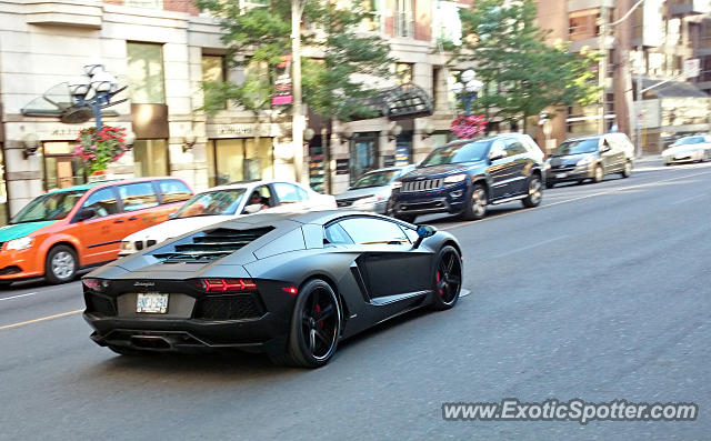 Lamborghini Aventador spotted in Toronto, Ontario, Canada