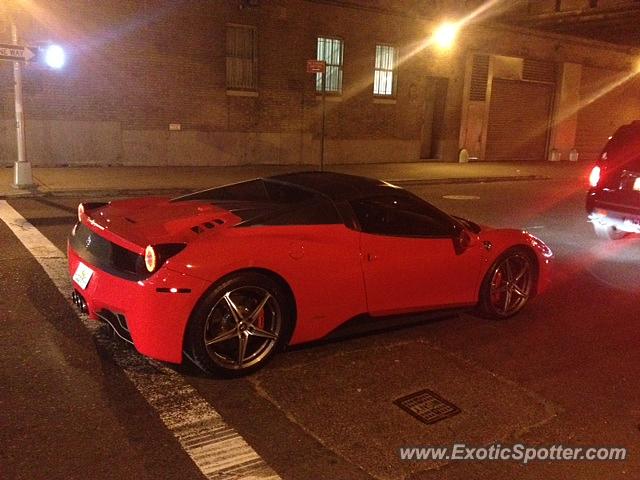 Ferrari 458 Italia spotted in New York, New York