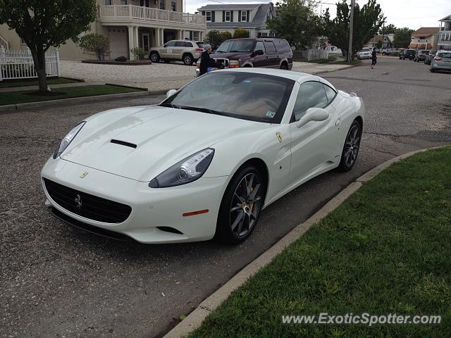 Ferrari California spotted in Ocean City, New Jersey