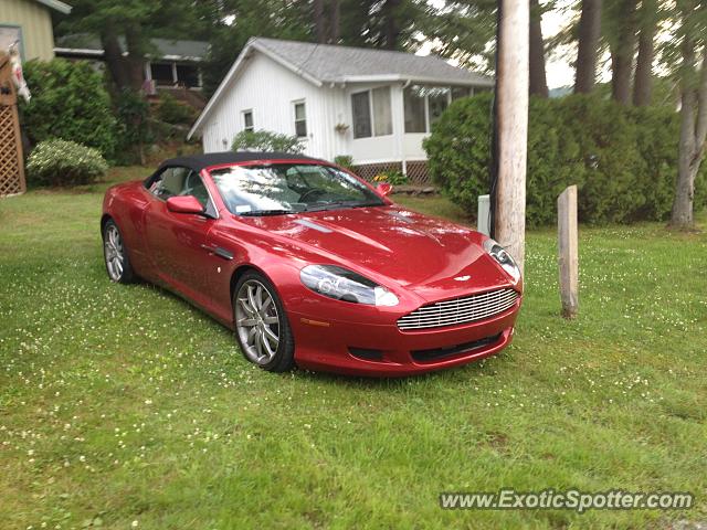 Aston Martin DB9 spotted in Lake George, New York