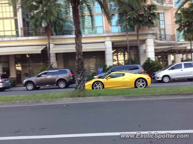 Ferrari 458 Italia spotted in Makati, Philippines