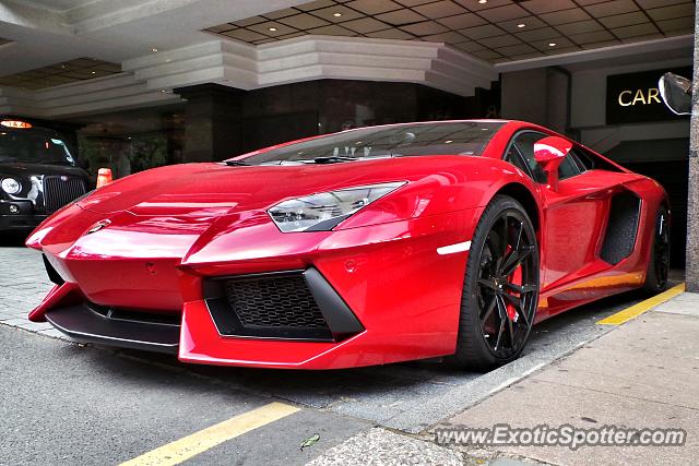 Lamborghini Aventador spotted in London, United Kingdom