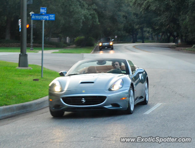 Ferrari California spotted in Dallas, Texas