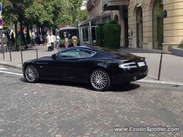 Aston Martin DB9 spotted in Paris, France