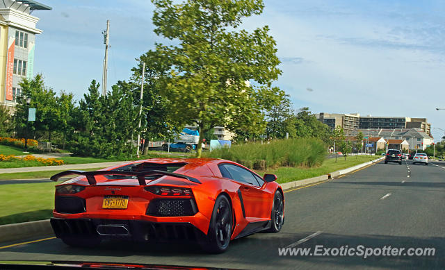 Lamborghini Aventador spotted in Long Branch, New Jersey