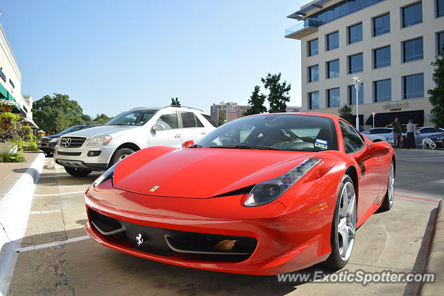 Ferrari 458 Italia spotted in Dallas, Texas