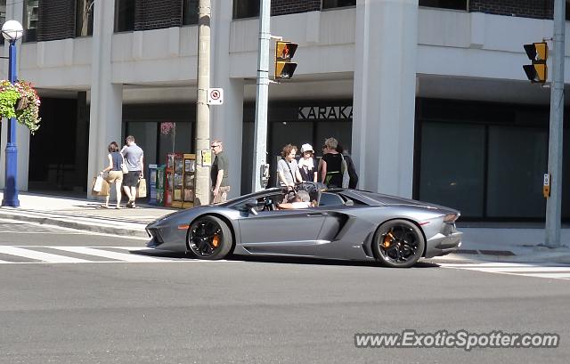 Lamborghini Aventador spotted in Toronto, Canada