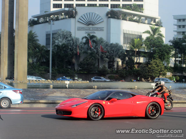 Ferrari 458 Italia spotted in Jakarta, Indonesia