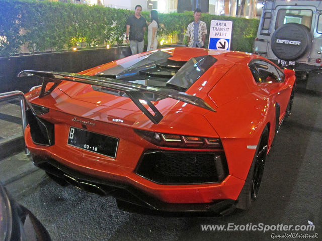 Lamborghini Aventador spotted in Jakarta, Indonesia