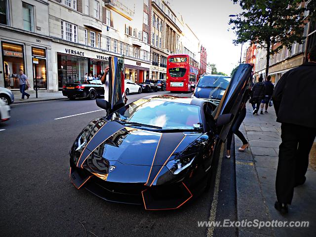 Lamborghini Aventador spotted in London, United Kingdom