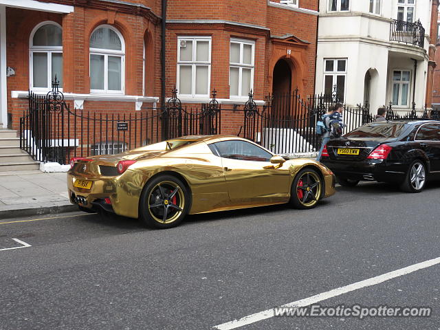 Ferrari 458 Italia spotted in London, United Kingdom