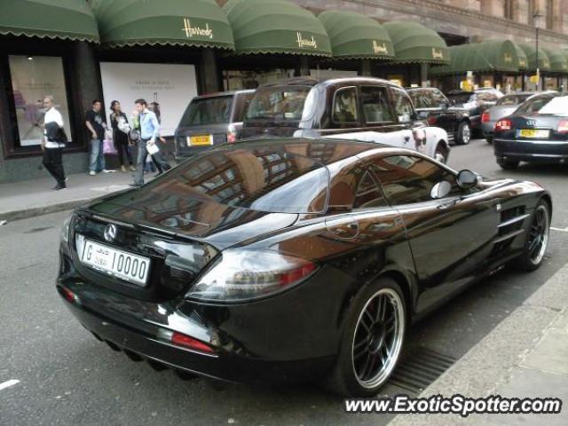 Mercedes SLR spotted in London, United Kingdom