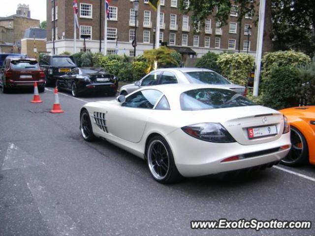 Mercedes SLR spotted in London, United Kingdom