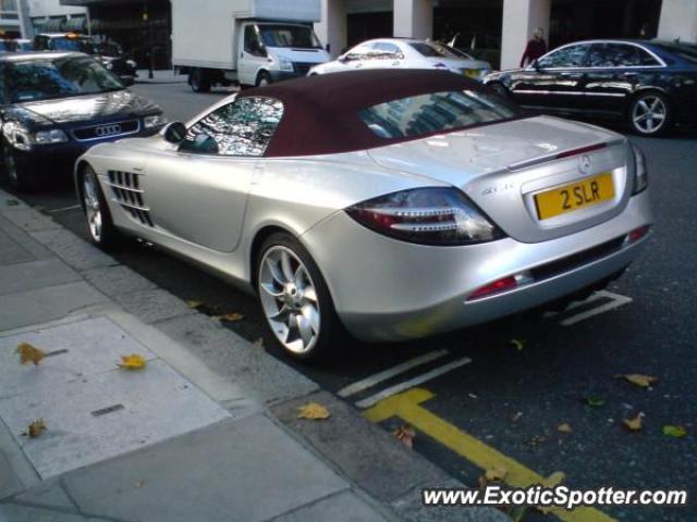 Mercedes SLR spotted in London, United Kingdom