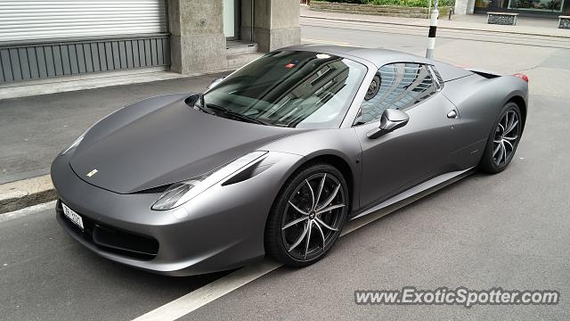 Ferrari 458 Italia spotted in Zurich, Switzerland