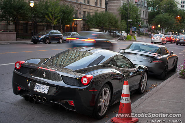 Ferrari 458 Italia spotted in Montreal, Canada