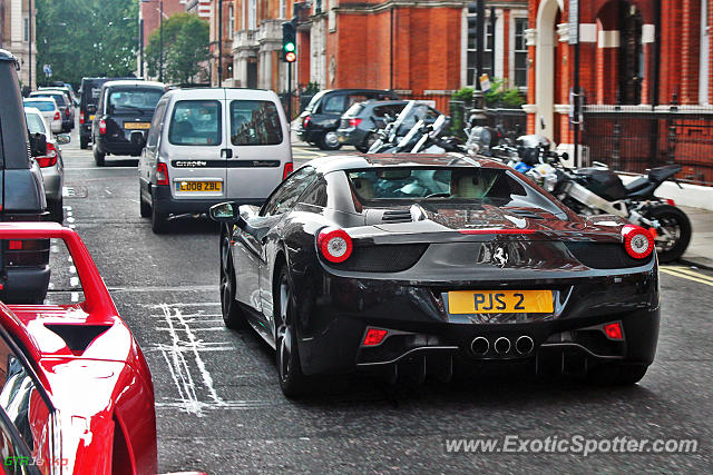 Ferrari 458 Italia spotted in London, United Kingdom