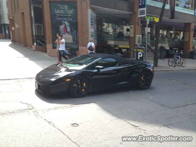 Lamborghini Gallardo spotted in Toronto, Canada