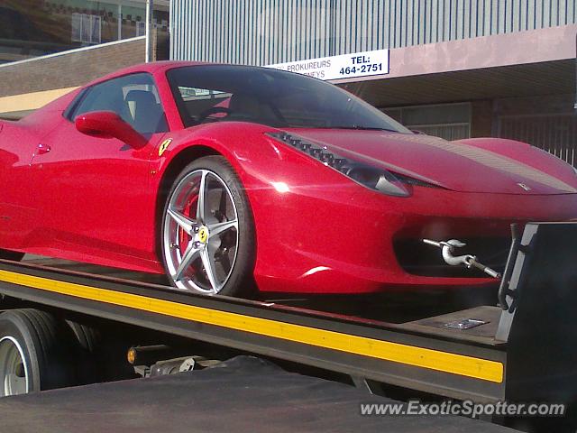 Ferrari 458 Italia spotted in Klerksdorp, South Africa