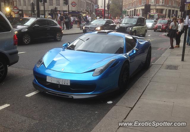 Ferrari 458 Italia spotted in London, United Kingdom