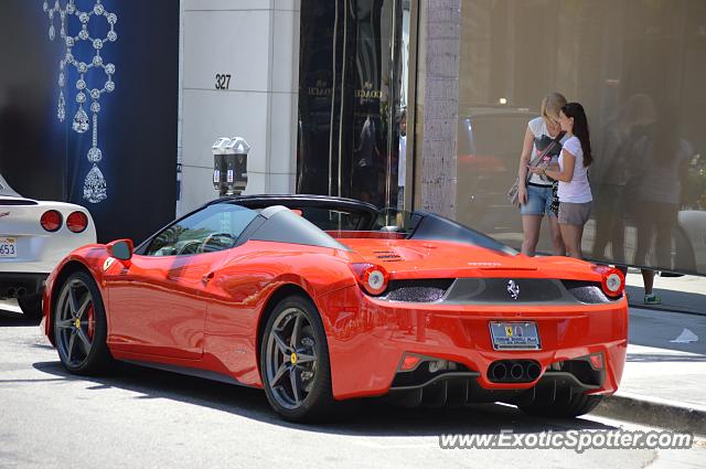 Ferrari 458 Italia spotted in Beverly Hills, California