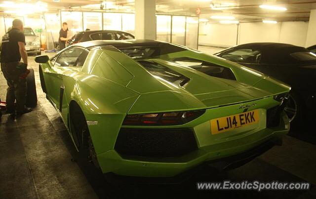 Lamborghini Aventador spotted in London, United Kingdom