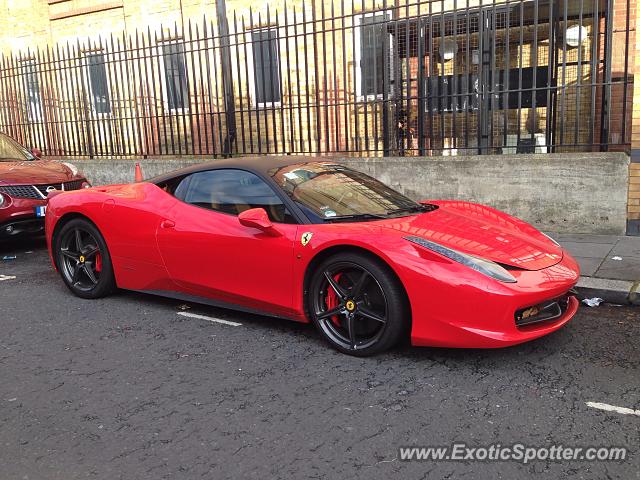 Ferrari 458 Italia spotted in London, United Kingdom