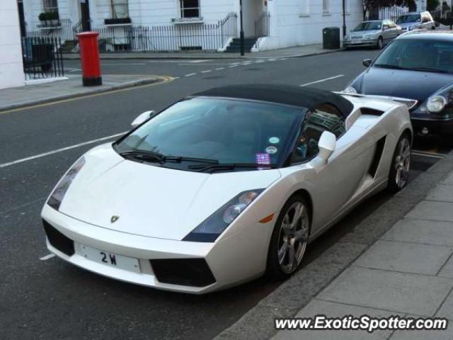 Lamborghini Gallardo spotted in London, United Kingdom