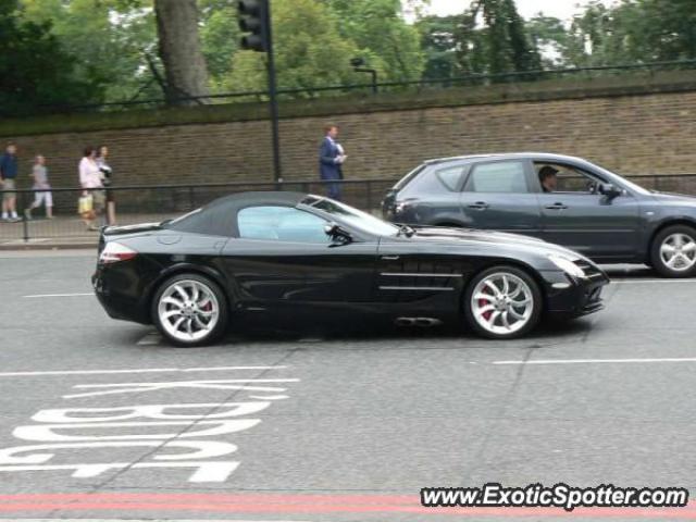 Mercedes SLR spotted in London, United Kingdom