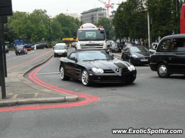 Mercedes SLR spotted in London, United Kingdom