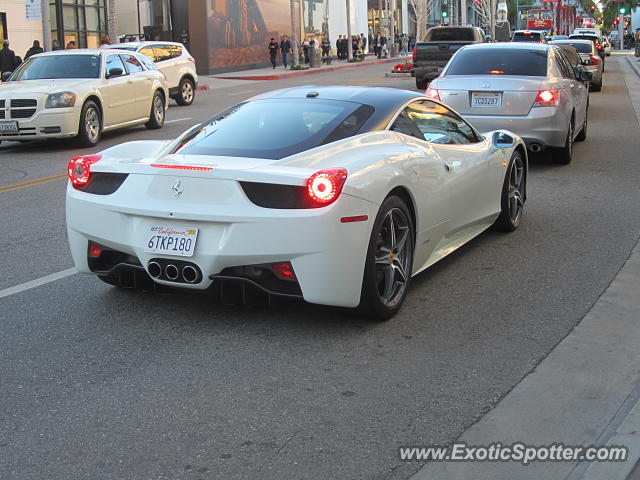 Ferrari 458 Italia spotted in Beverly Hills, California