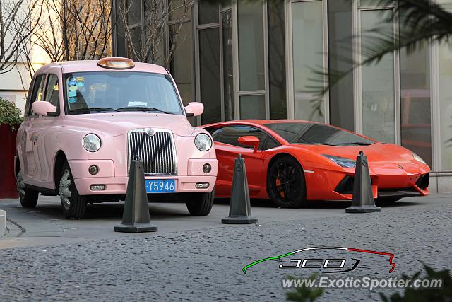 Lamborghini Aventador spotted in Shanghai, China