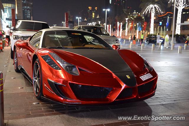 Ferrari 458 Italia spotted in Dubai, United Arab Emirates