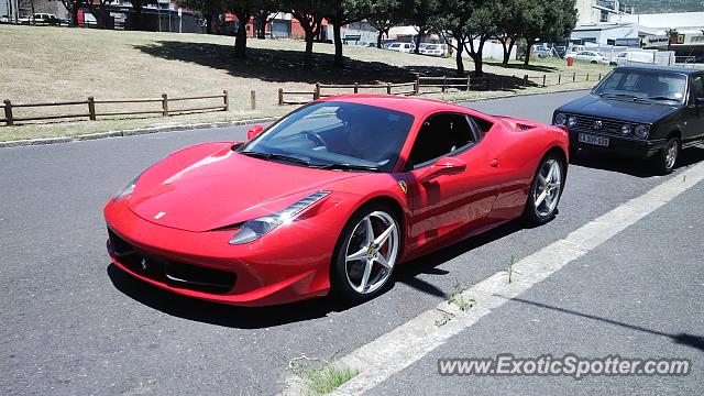 Ferrari 458 Italia spotted in Cape Town, South Africa