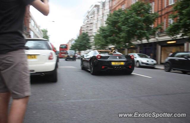 Ferrari 458 Italia spotted in London, United Kingdom