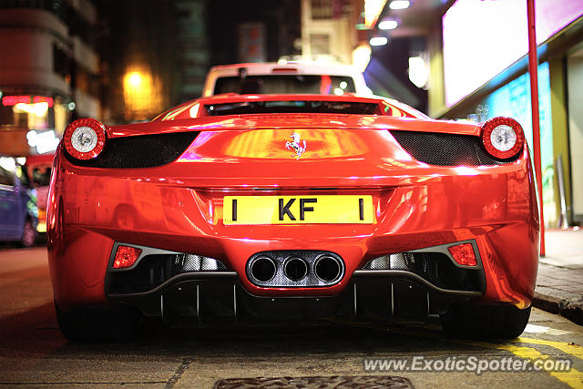 Ferrari 458 Italia spotted in Hong Kong, China