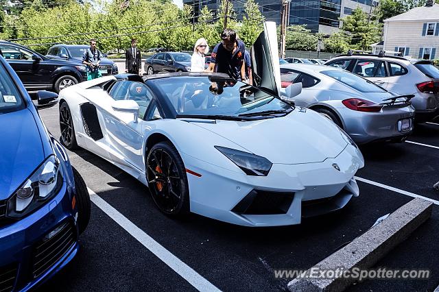 Lamborghini Aventador spotted in Greenwich, Connecticut