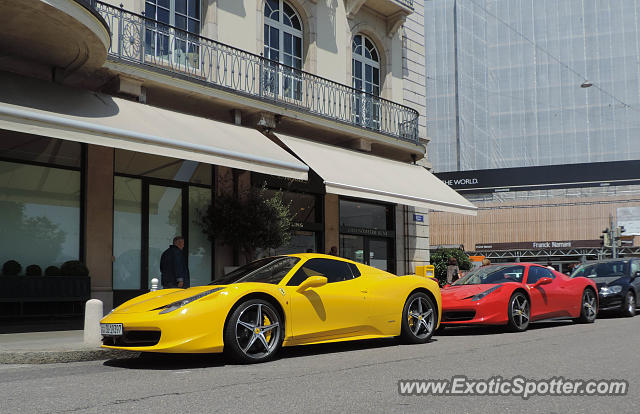 Ferrari 458 Italia spotted in Geneva, Switzerland