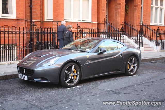 Ferrari California spotted in London, United Kingdom