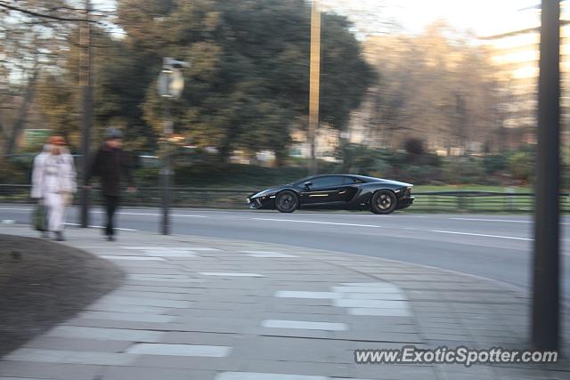 Lamborghini Aventador spotted in London, United Kingdom