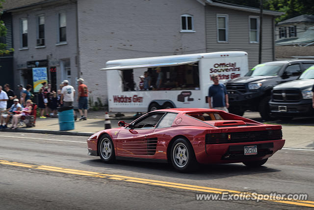 Ferrari Testarossa spotted in Watkins Glen, New York