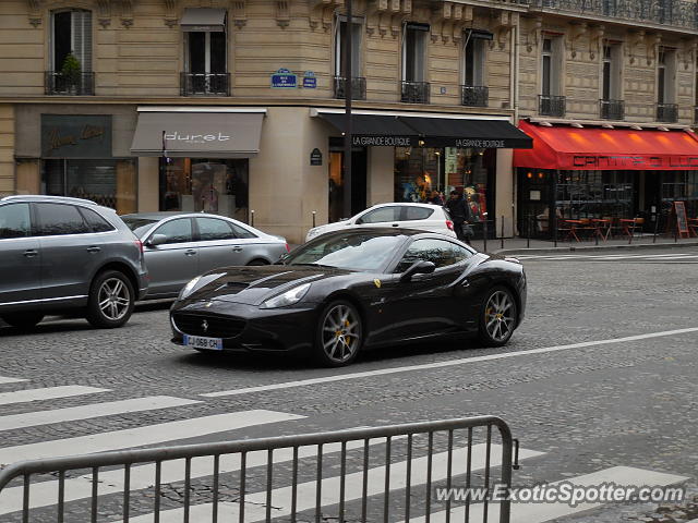 Ferrari California spotted in Paris, France