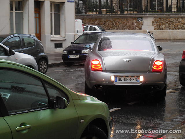 Bentley Continental spotted in Paris, France