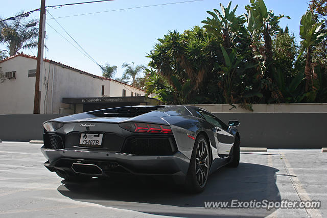 Lamborghini Aventador spotted in Beverly Hills, California